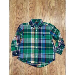 Polo Ralph Lauren Boys' Plaid Cotton Oxford Shirt